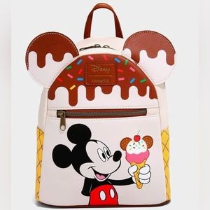 Loungefly Disney Mickey Mouse Ice Cream Mini Backpack.